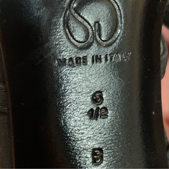 Vintage St John Elegant Black Pointed Slingback Heel Size 6.5B Made in Italy - Picture 6 of 7